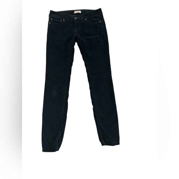 Free People Denim - Free People Black Corduroy Skinny Jeans - Size 28
